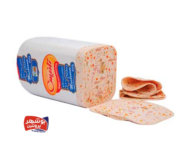  کالباس مـرغ و قـارچ %60