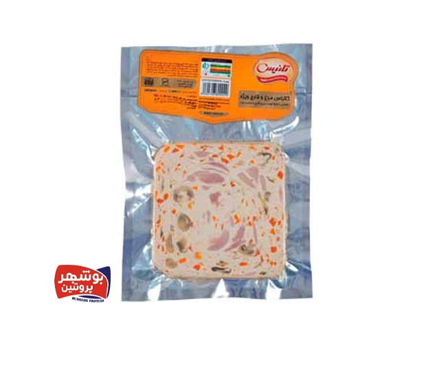  کالباس مرغ و قارچ ویژه 60% - 250 گرمی